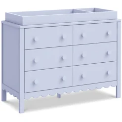 Dressers-DaVinci Sammy Scallop 6 Drawer Dresser