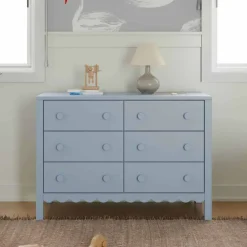 Dressers-DaVinci Sammy Scallop 6 Drawer Dresser