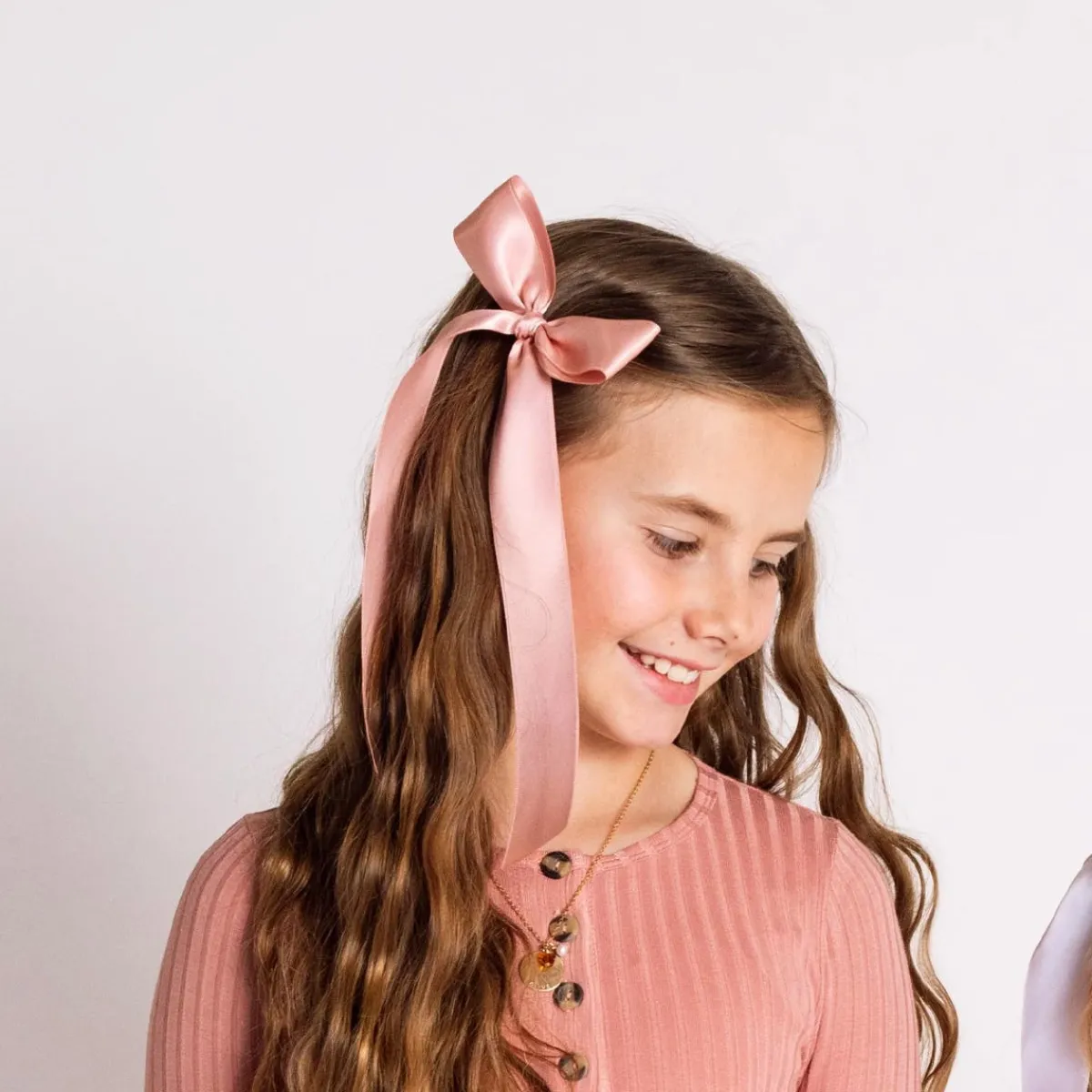 Hair Accessories-Lou Lou and Company Satin Bow Sash Clip SM
