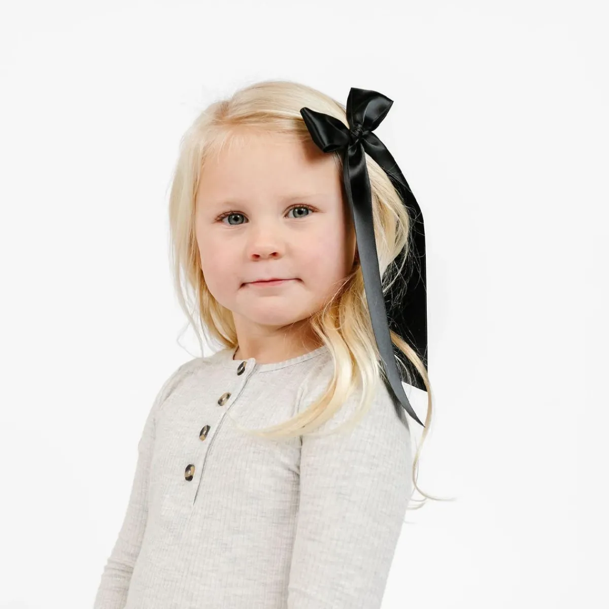 Hair Accessories-Lou Lou and Company Satin Bow Sash Clip SM