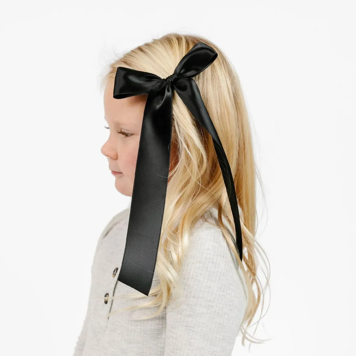 Hair Accessories-Lou Lou and Company Satin Bow Sash Clip SM