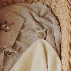 Blankets-Avery Row Scallop Knit Blanket Stone