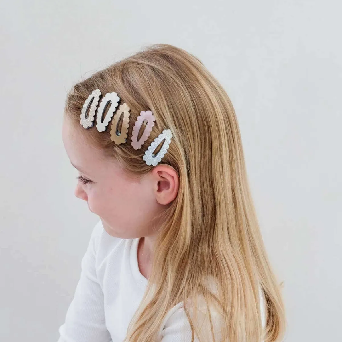 Hair Accessories-Mimi & Lula Scallop Mini Clic Clacs