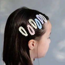 Hair Accessories-Mimi & Lula Scalloped Sparkle Mini Clic Clacs