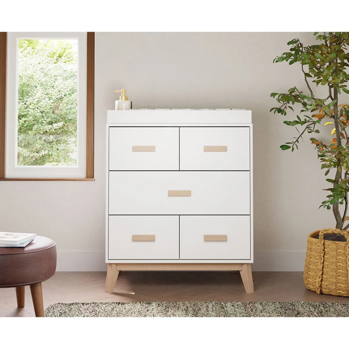 Dressers|Changer Dressers-Babyletto Scoot 3 Drawer Changer Dresser