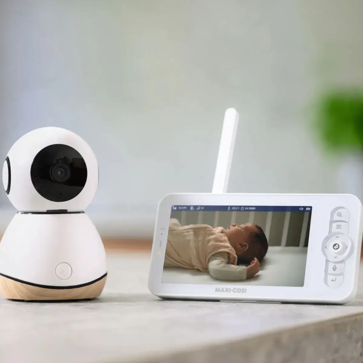 Wifi Monitors|Video Baby Monitors-Maxi-Cosi See Pro 360 Baby Monitor & Parent Unit with CryAssist Technology