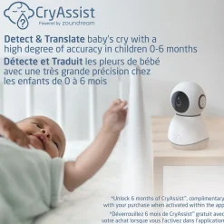 Wifi Monitors|Video Baby Monitors-Maxi-Cosi See Pro 360 Baby Monitor & Parent Unit with CryAssist Technology