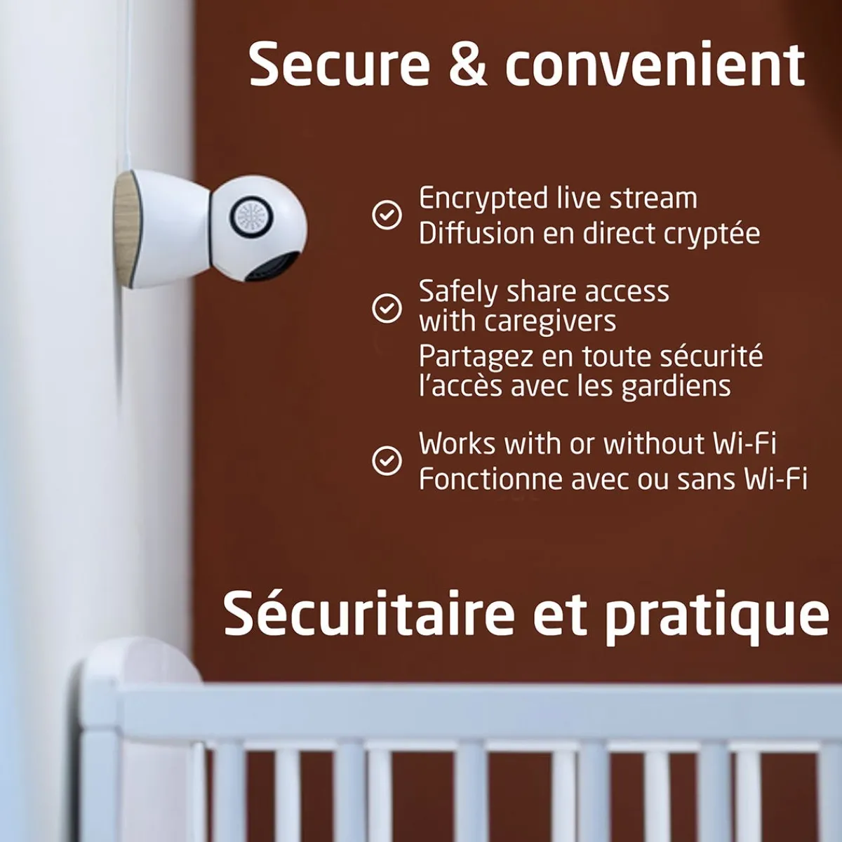 Wifi Monitors|Video Baby Monitors-Maxi-Cosi See Pro 360 Baby Monitor & Parent Unit with CryAssist Technology