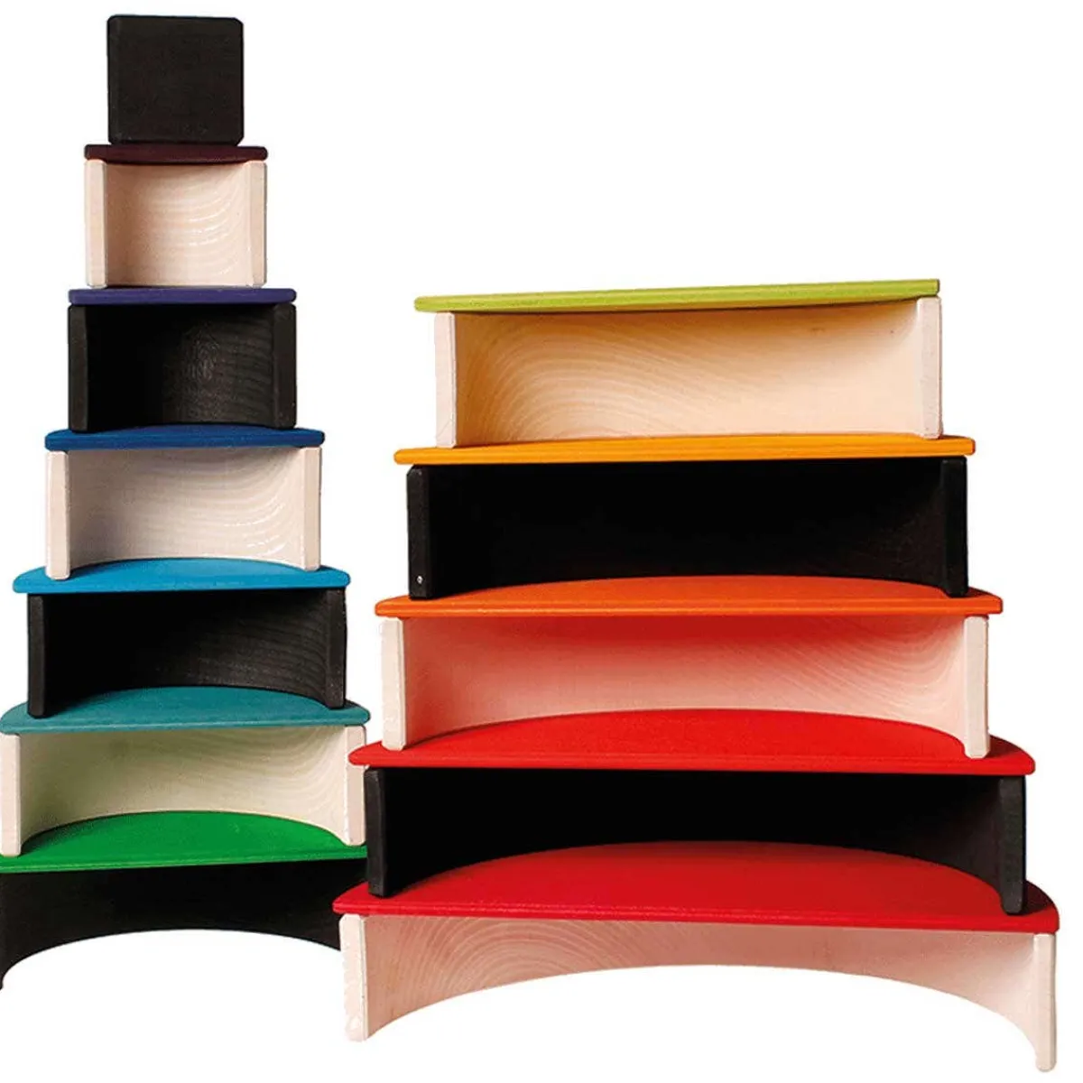 Wooden Toys-Grimm's Semi Circles Rainbow