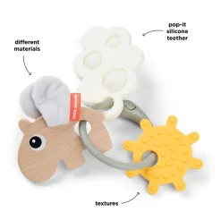 Grasping Toys|Wooden Rattles + Teethers-Done By Deer Sensory Activity Ring