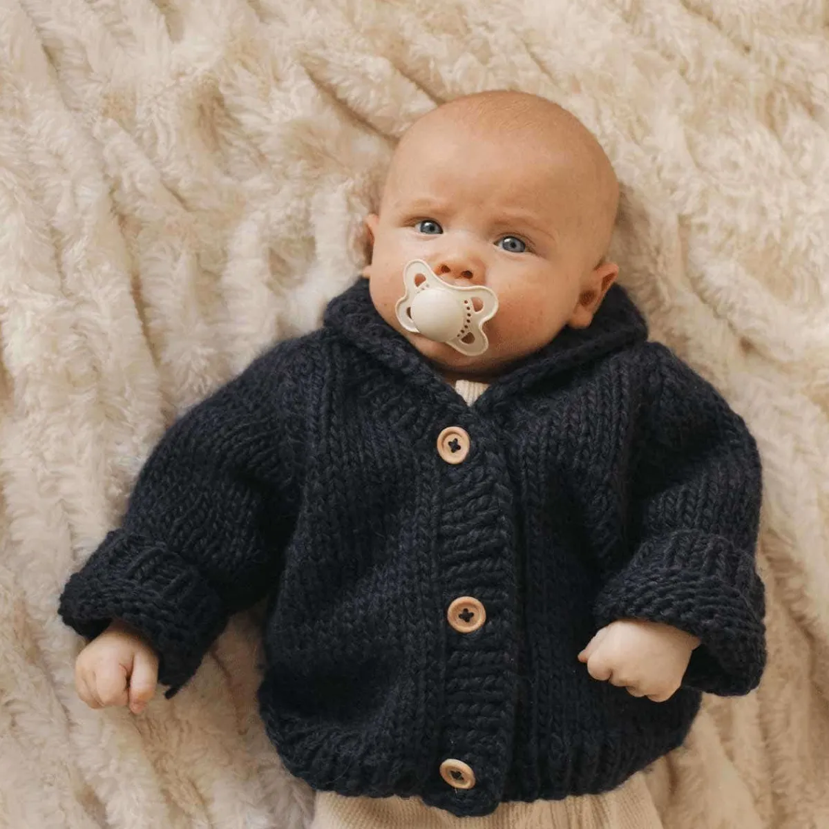 Sweaters + Jackets-Huggalugs Shawl Collar Cardigan