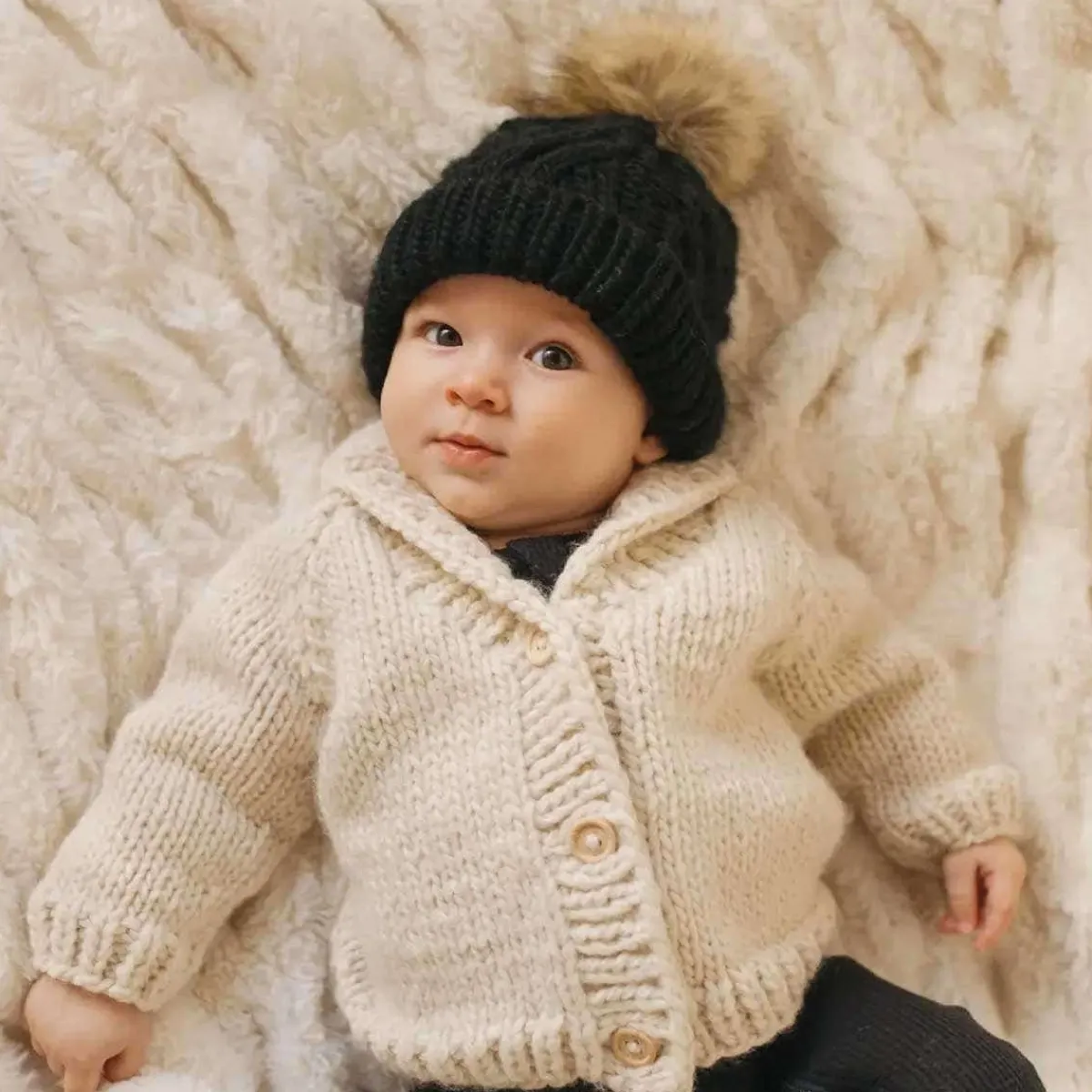 Sweaters + Jackets-Huggalugs Shawl Collar Cardigan