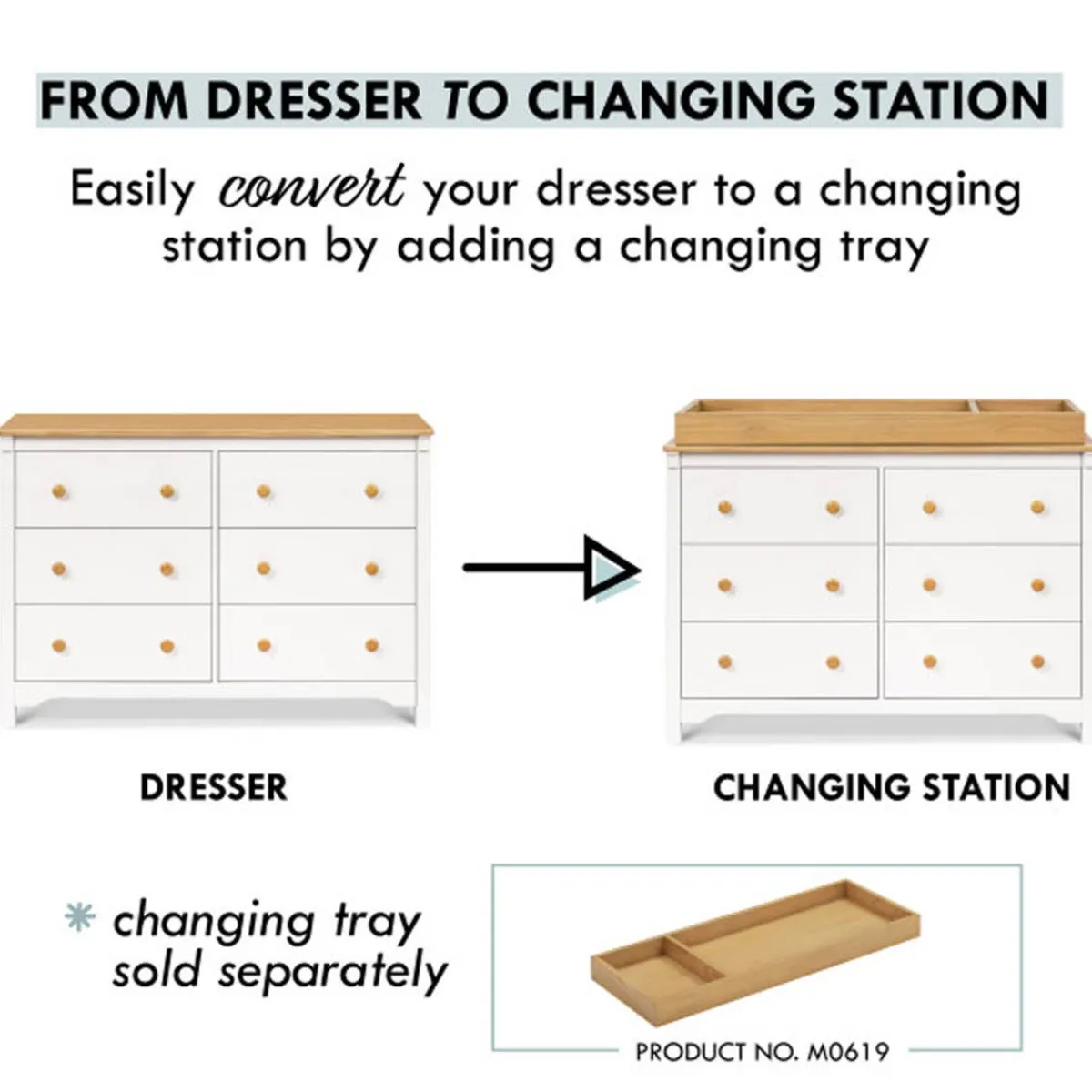 Dressers-DaVinci Shea 6 Drawer Dresser