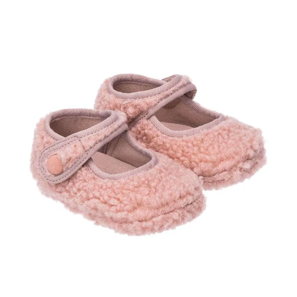 Infant Socks + Booties-Elephantito Shearling Baby Mary Jane
