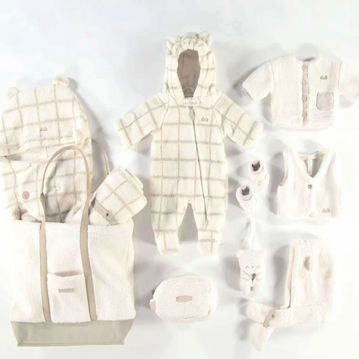 Winter Hats-Souris Mini Sherpa Hat Cream