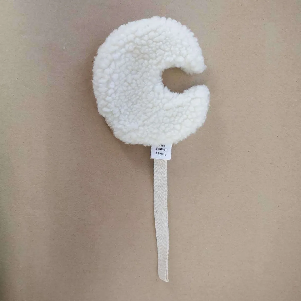 Pacifier Clips|Pacifiers + Clips-The Butter Flying Sherpa Moon Paci Holder