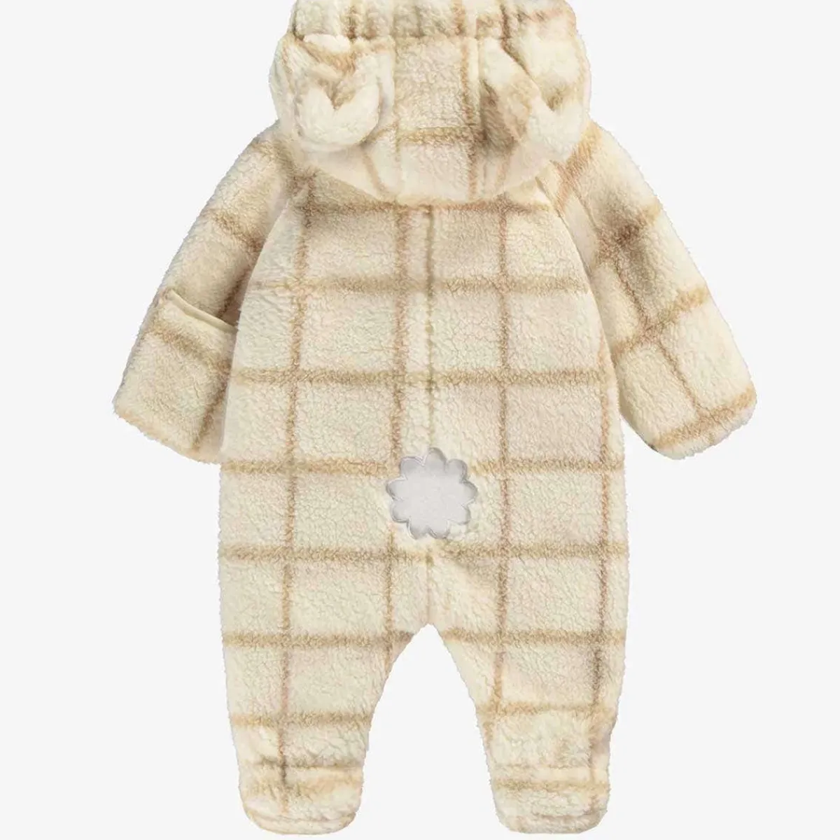 Rompers-Souris Mini Sherpa One-Piece Cream