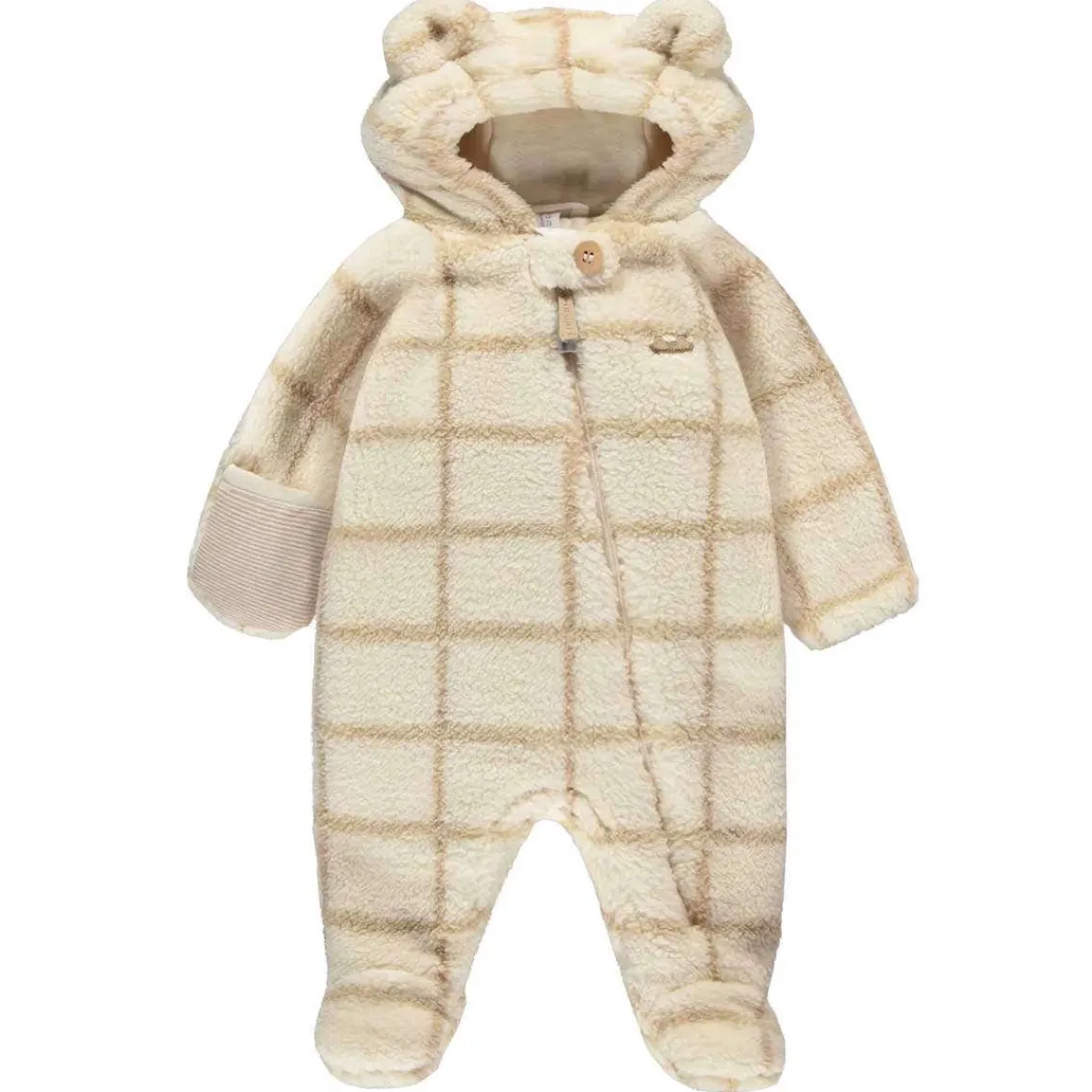 Rompers-Souris Mini Sherpa One-Piece Cream