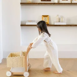Pretend Play|Wooden Toys-Gathre Shopping Trolley Ivory