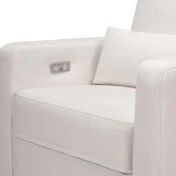 Motorized Gliders|Gliders-Babyletto Sigi Power Glider Recliner with Light Wood Base (Eco-Performance)