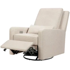 Motorized Gliders|Gliders-Babyletto Sigi Power Glider Recliner with Metal Base (Eco-Performance)