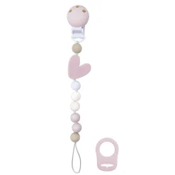 Pacifier Clips|Pacifiers + Clips-Kushies SiliBeads Pacifier Clip