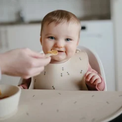 Bibs + Burps-Mushie Silicone Baby Bib