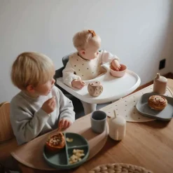 Bibs + Burps-Mushie Silicone Baby Bib