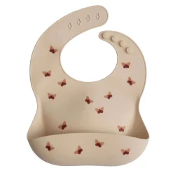 Bibs + Burps-Mushie Silicone Baby Bib