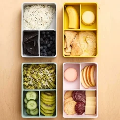 Kids Lunch Bags & Boxes|Kids Bento Boxes-3 Sprouts Silicone Bento Box