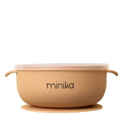 Kids Plates + Bowls|Grip + Suction Dishes-Minika Silicone Bowl with Lid