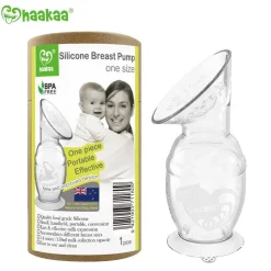 Breastmilk Storage Systems|Breast Pumps + Accessories-Haakaa USA Silicone Breast Pump with Suction Base (150 mL)