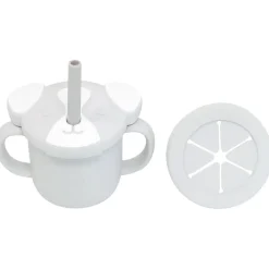 Kids Drinkware|Feeding Sets-Glitter & Spice Silicone Cup Snack Set