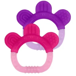 Teethers|Pacifiers + Clips-Green Sprouts Silicone Everyday Teethers (2 Pack)