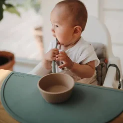 Kids Utensils|Feeding Sets-Mushie Silicone Feeding Spoon (2 Pack)