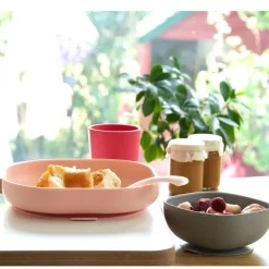 Grip + Suction Dishes|Feeding Sets-Beaba Silicone Meal Set
