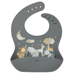 Bibs + Burps-Glitter & Spice Silicone Printed Food Bib