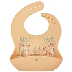 Bibs + Burps-Glitter & Spice Silicone Printed Food Bib