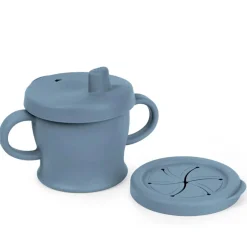 Sippy Cups + Straw Cups-Haakaa USA Silicone Sip N Snack Cup