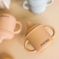 Kids Drinkware|Sippy Cups + Straw Cups-Minika Silicone Sippy Cup