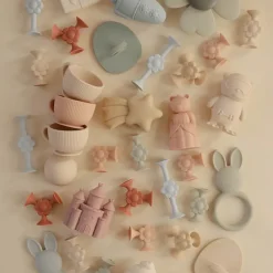 Play + Learn Toys|Bath Toys-Mushie Silicone Suction Builders