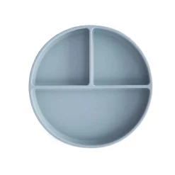 Kids Plates + Bowls|Grip + Suction Dishes-Mushie Silicone Suction Plate