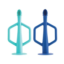 Oral Care-Tiny Twinkle Silicone Training Toothbrush (2 Pack)