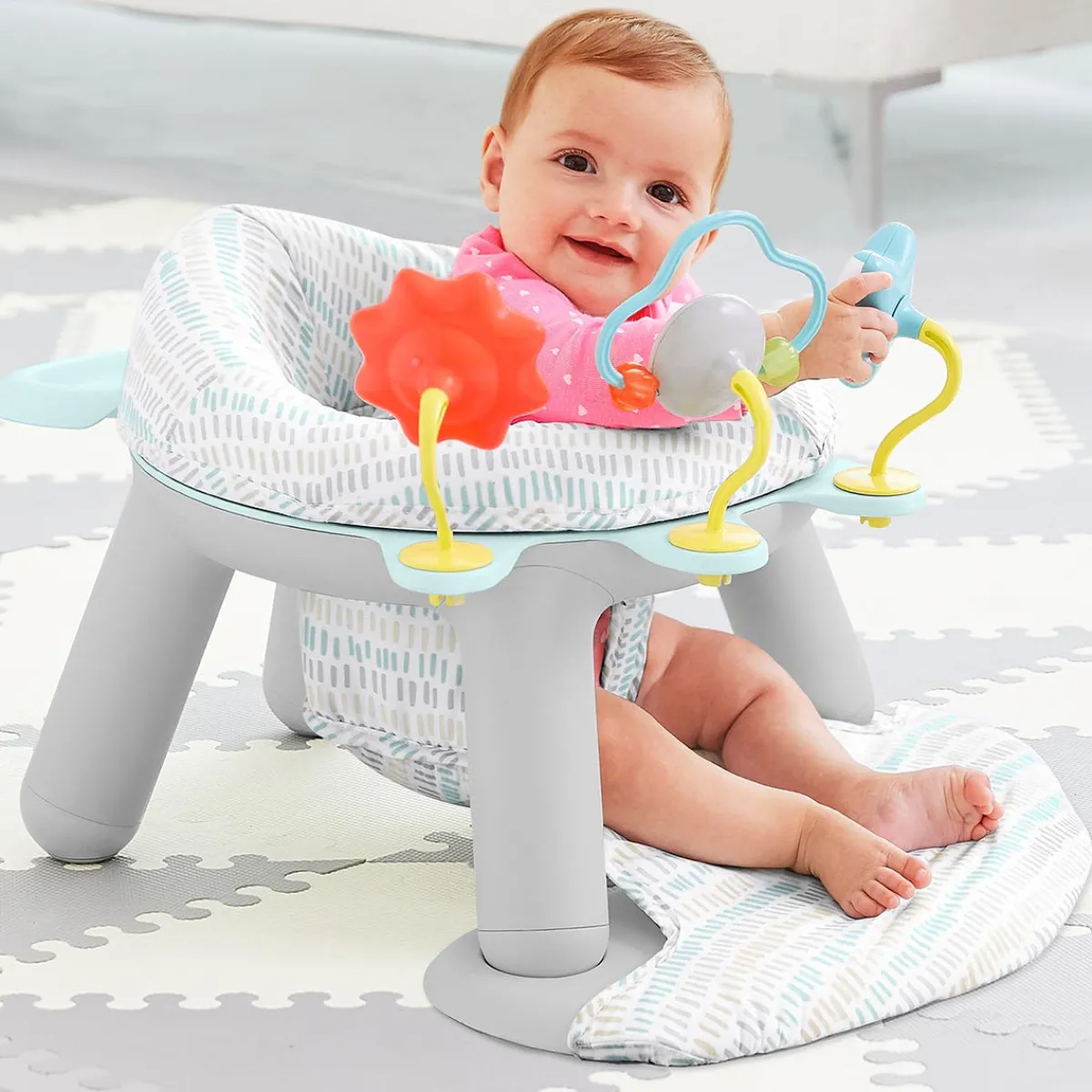 Floor Seats-Skip Hop Silver Lining Cloud 2-in-1 Activity Floor Seat