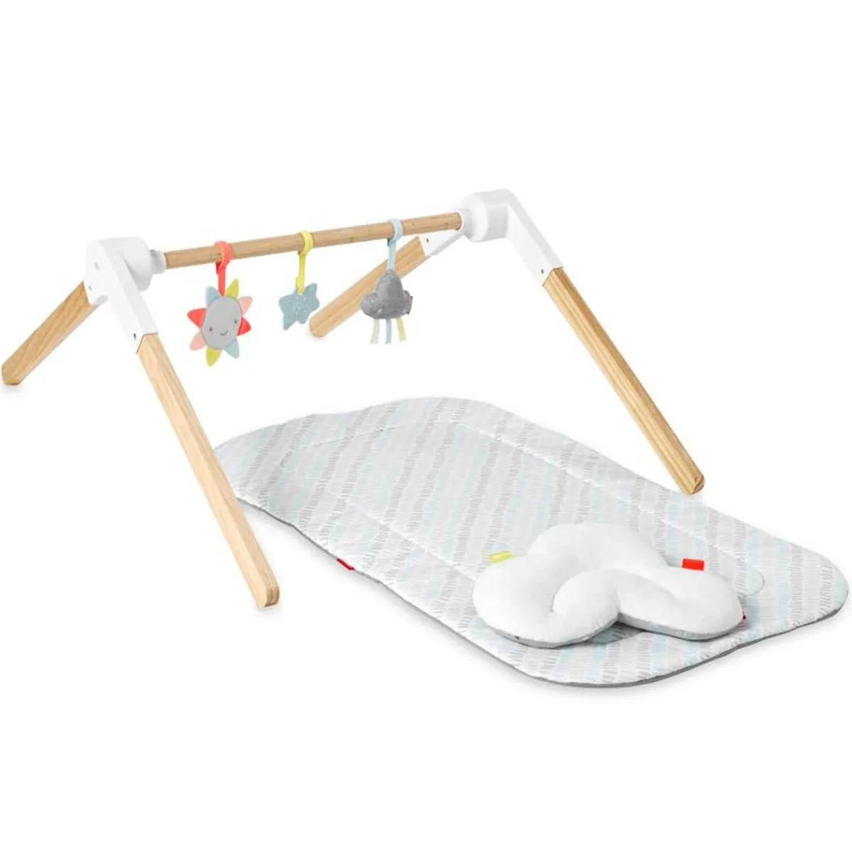 Activity Gyms-Skip Hop Silver Lining Cloud Wooden Activity Gym