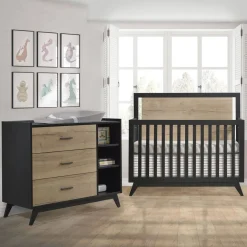Dressers|Changer Dressers-Tulip Sissi Convertible Crib & Combo Drawer