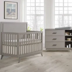 Dressers|Changer Dressers-Tulip Sissi Convertible Crib & Combo Drawer