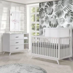 Dressers|Changer Dressers-Tulip Sissi Convertible Crib & Combo Drawer