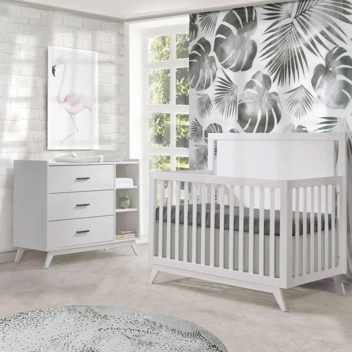 Dressers|Changer Dressers-Tulip Sissi Convertible Crib & Combo Drawer