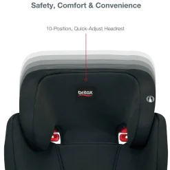 Car Seat Bases|High-Back Booster Seats-Britax Skyline Booster Seat Dusk